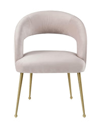 Modena Blush Performance Velvet Dining Chair