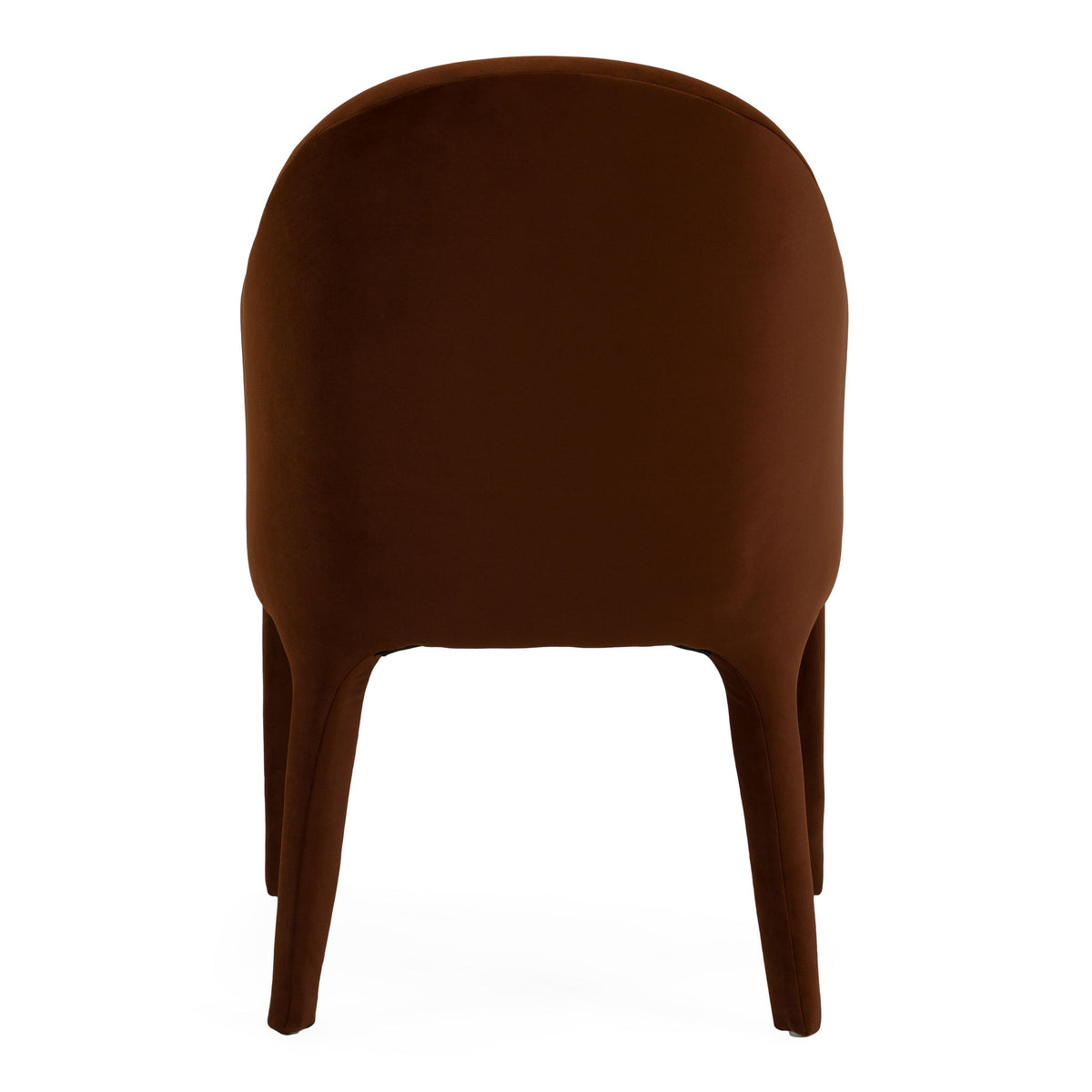 Nicolle Modern Rust Velvet Upholstered Dining Chair