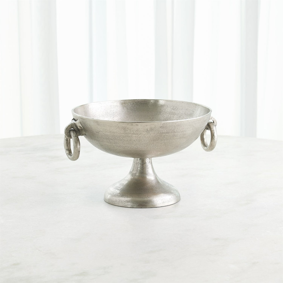 Ring Handle Antique Nickel Bowls (2 Sizes Available)