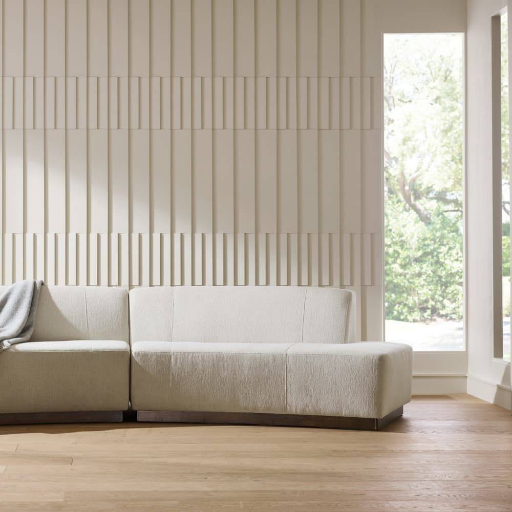 Islander Vanilla Performance Bouclé Sofa (Right & Left Available)