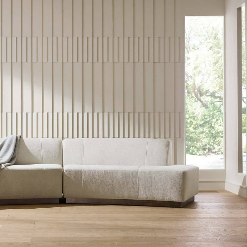 Islander Vanilla Performance Bouclé Sofa (Right & Left Available)