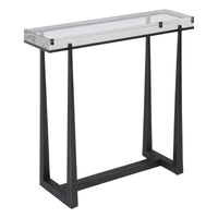 Dasie Crystal Dark Bronze Accent Table