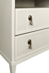 Isla 32.5" Antique White Nightstand/End Table