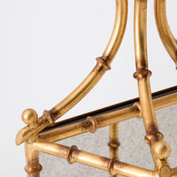 Bamboo Gold Leaf Wall Lantern