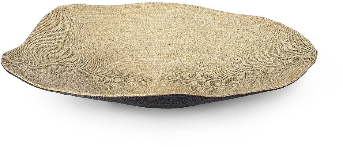 Mckinley Wide Black & Natural Seagrass Bowl (3 Sizes Available)