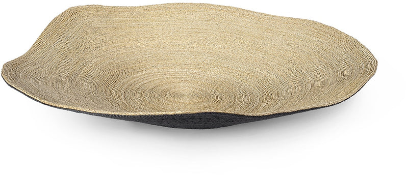 Mckinley Wide Black & Natural Seagrass Bowl (3 Sizes Available)