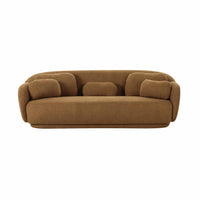 Covet 90” Brown Performance Boucle Sofa