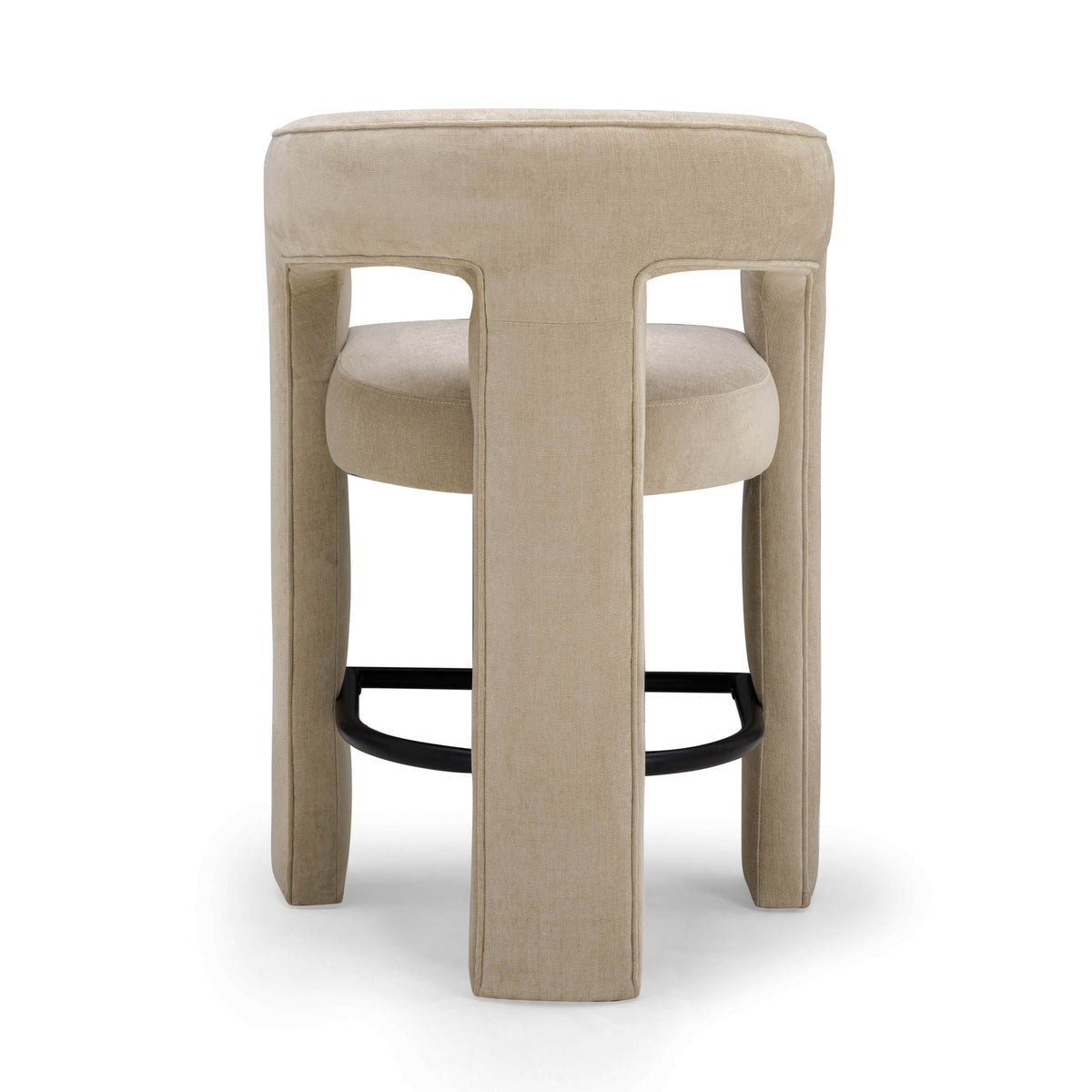 Malone Taupe Performance Chenille Counter Stool