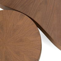 Penelope Modern Walnut Nesting Table Set