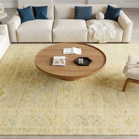 Giselle Green Wool Multicolor Area Rug