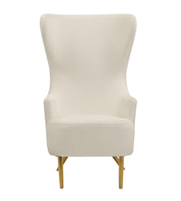Versailles Cream Velvet Wingback Chair - Luxury Living Collection