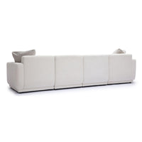 Arabella 123.6" Cream Chenille Modular Sofa