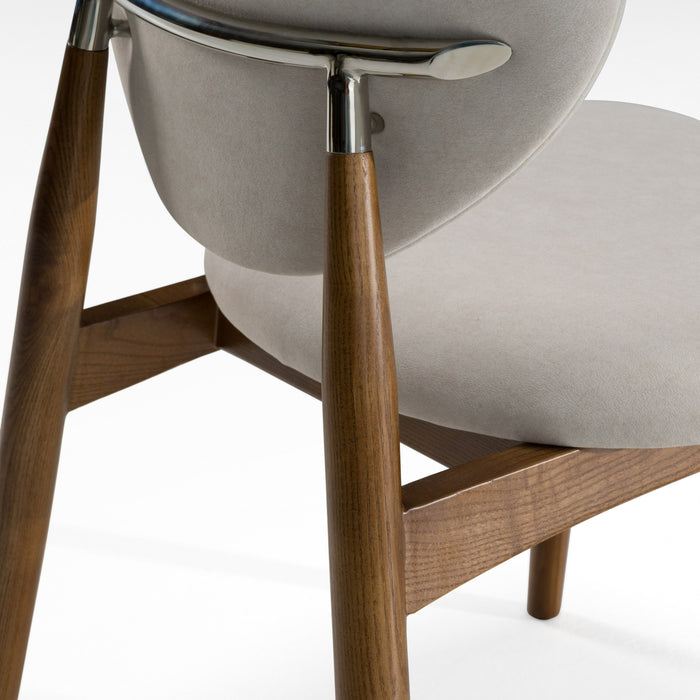 Georgia Modern Grey & Walnut Dining Chair