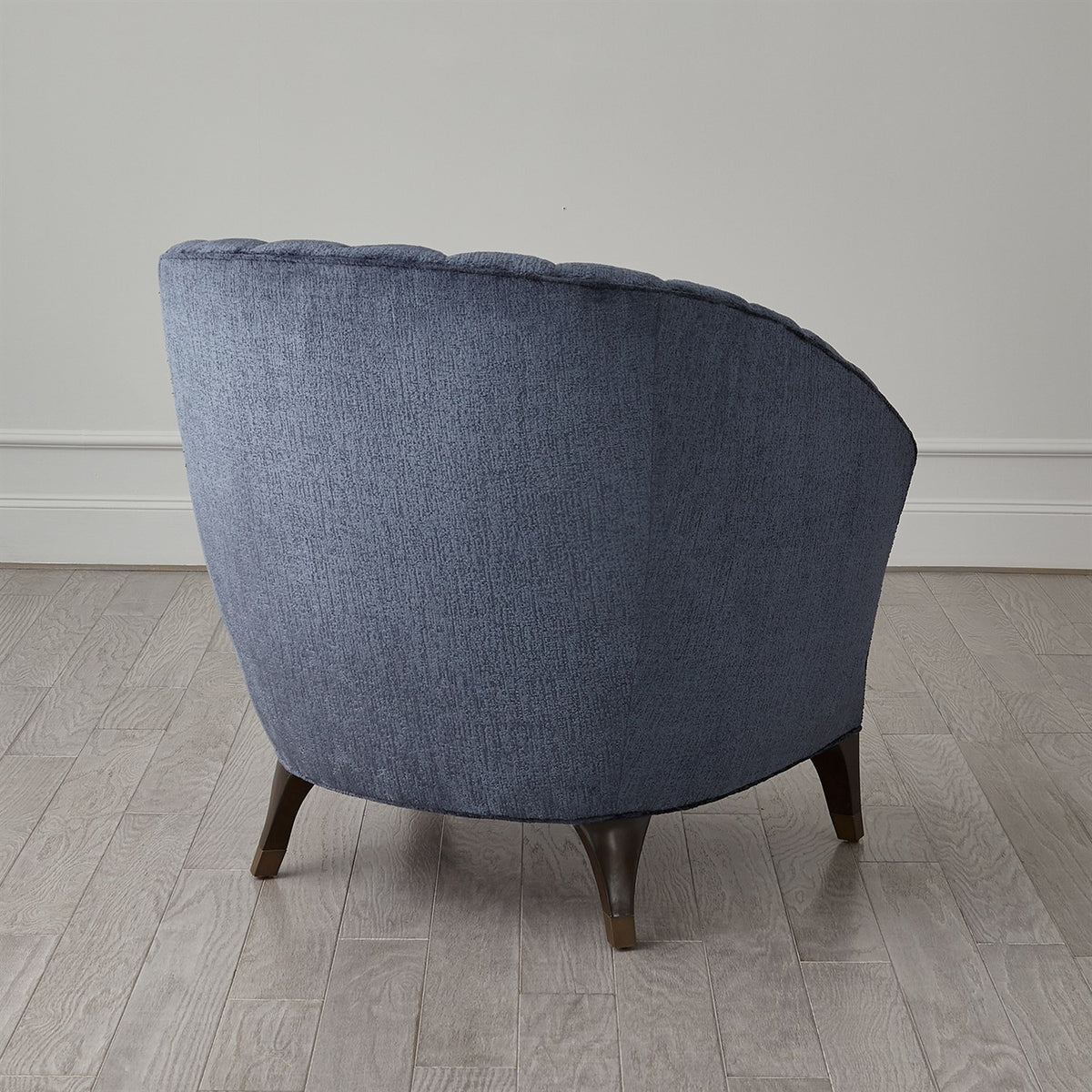 Luxe Scallop Indigo Accent Chair