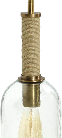 Bronson Long Glass & Brass Pendant