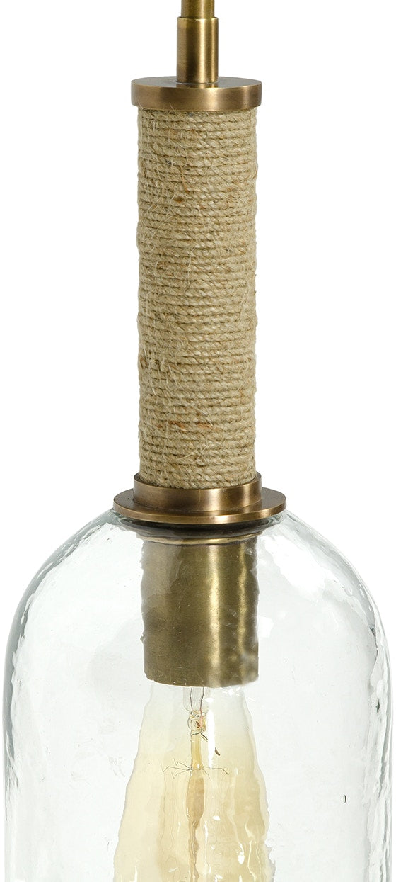 Bronson Long Glass & Brass Pendant
