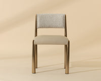 Bayard Oatmeal & Antique Brass Dining Chair (Set of 2)