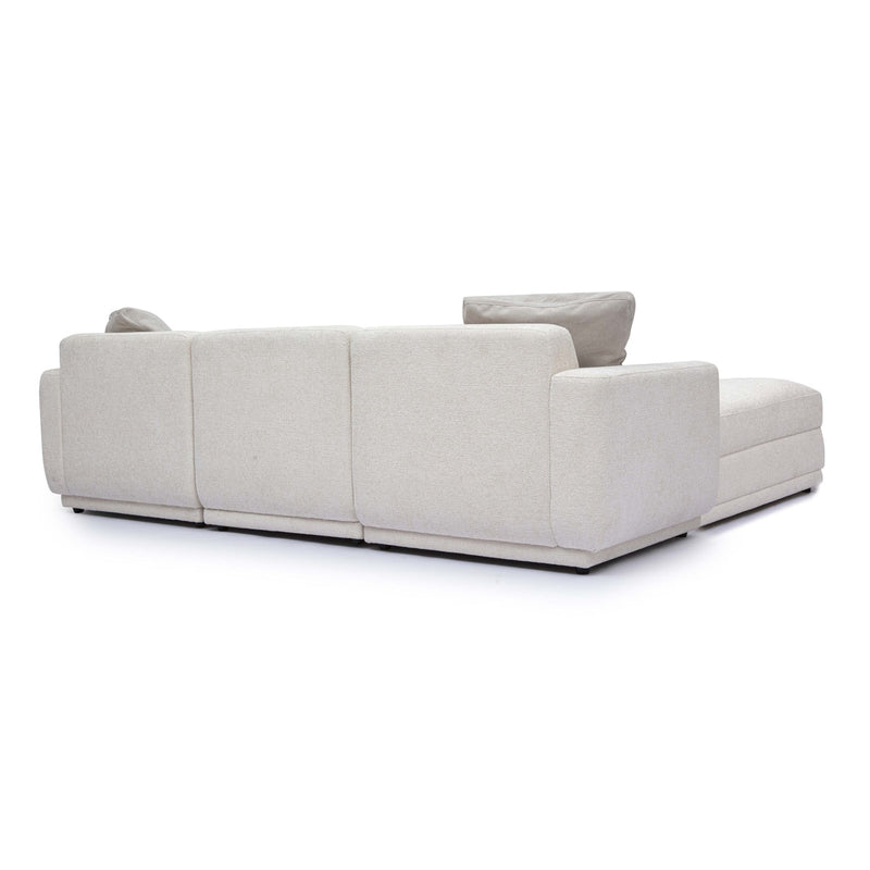 Arabella 95.7" Cream Chenille Modular Sectional