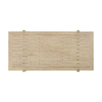 Spirah Light Teak Outdoor Rectangular Dining Table