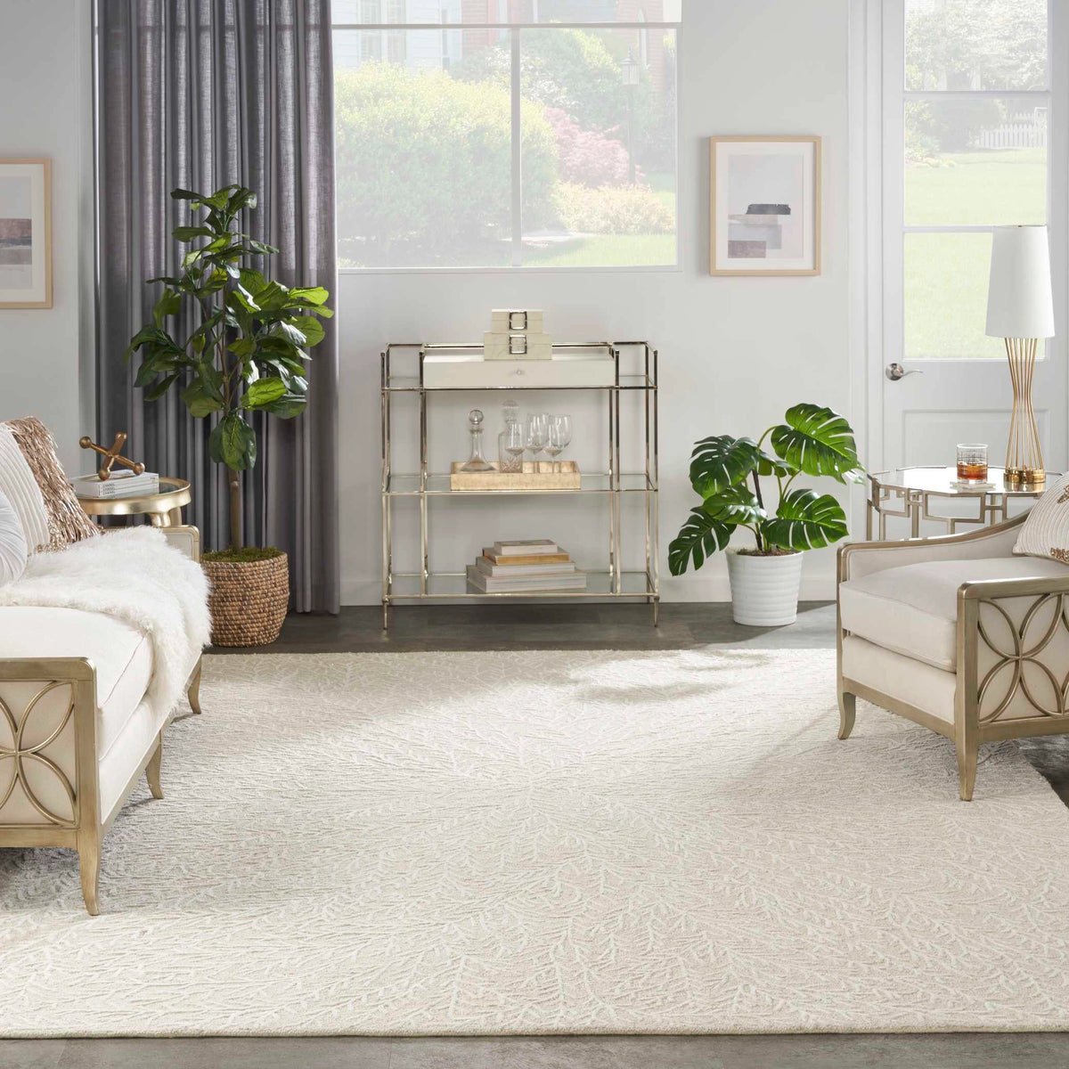 Grace Beauty of Nature Ivory Area Rug