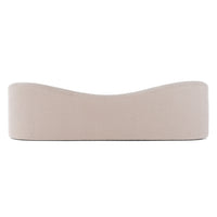 Charles 91" Contemporary Beige Fabric 3 Seat Sofa
