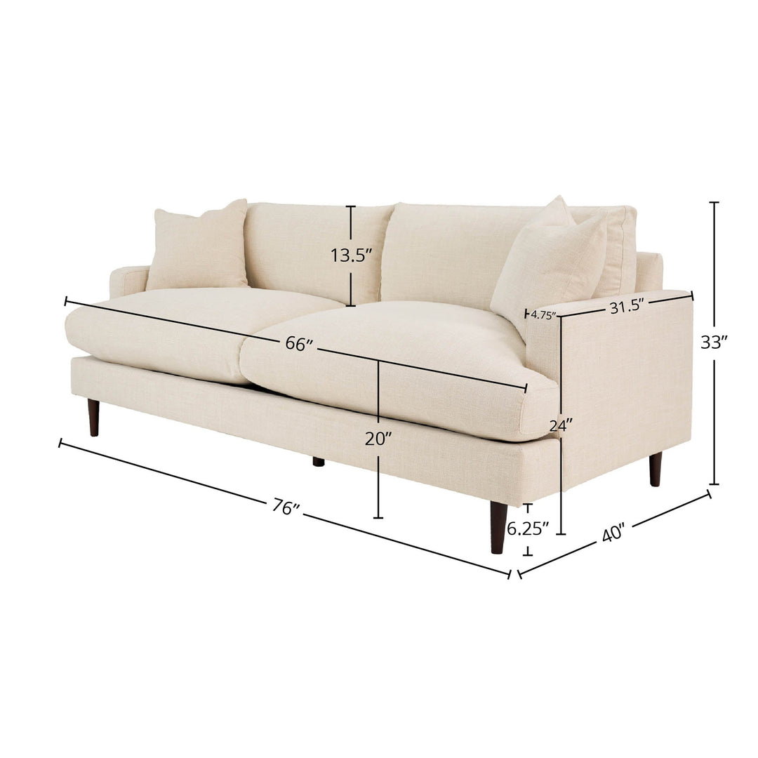 Bronia 76" Beach Alabaster Sofa