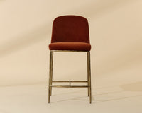 Nestor Rust & Antique Brass Counter Stool