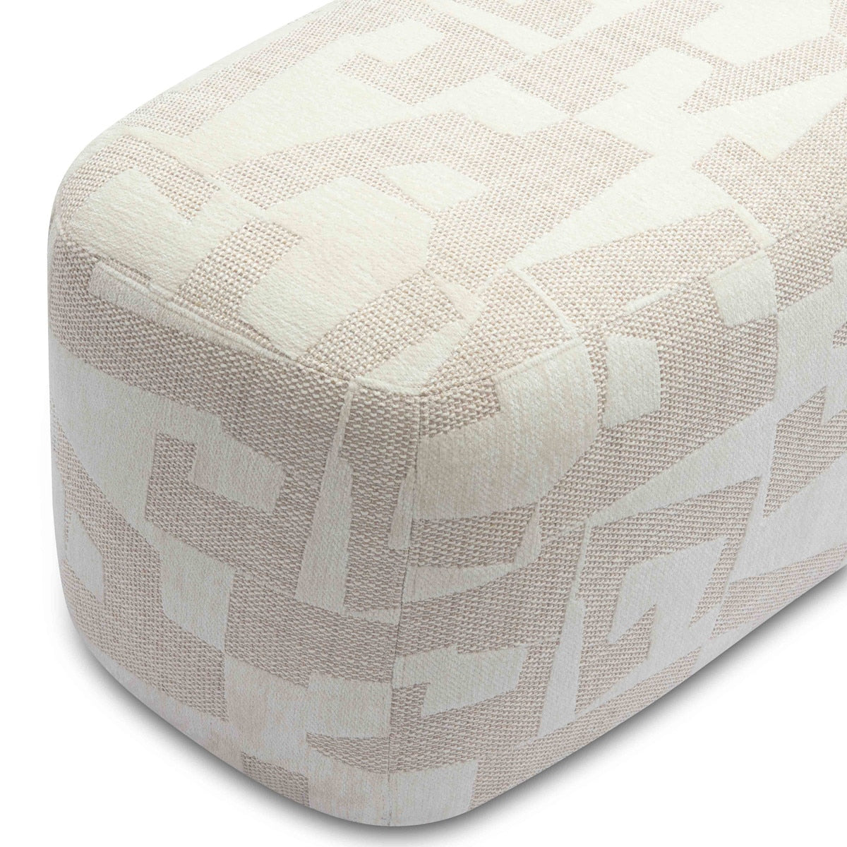 Graceland Cream Jacquard Bench