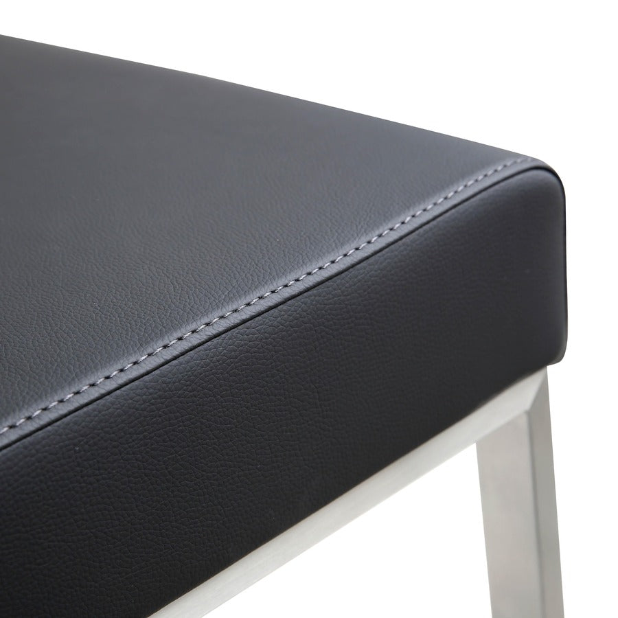Moriah Black Steel Counter Stools (Set of 2) - Luxury Living Collection