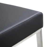 Moriah Black Steel Counter Stools (Set of 2) - Luxury Living Collection