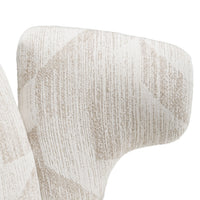 Ivy Modern Beige Pattern Fabric Dining Chair (Set of 2)