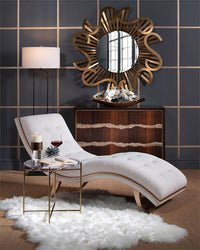 Monroe 70" Chaise with Valyrian Gold Legs