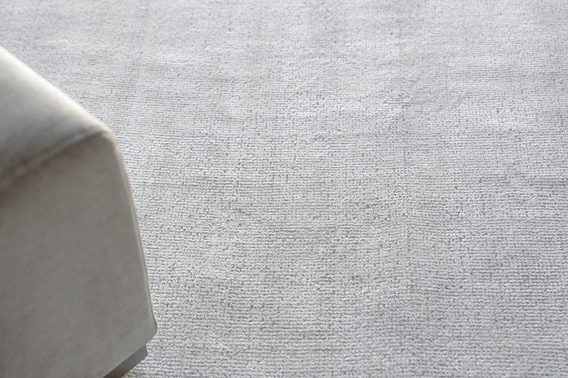 Amro White/Silver Grey Modern Area Rug - Elegance Collection