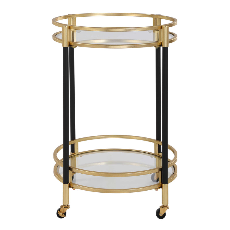 Cypress Black & Gold Bar Cart