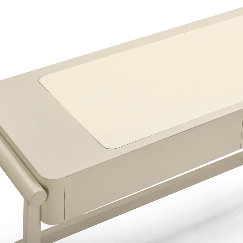 Alanna Taupe 2 Drawer Desk