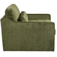 Luxxe Olive Green Swivel Chair