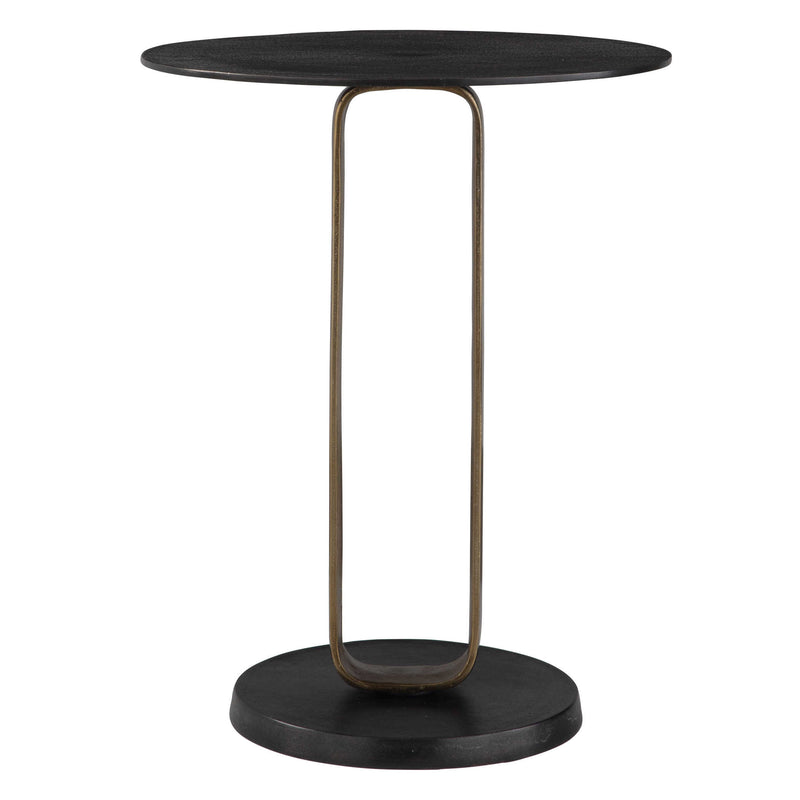 Fletcher Black & Gold Accent Table