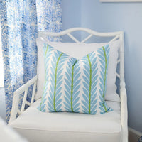 Caroline French Blue Decorative Pillow (4 Sizes Available)