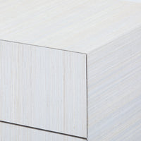 Selena 30" Platinum Shimmer & Gold End Table/Nightstand