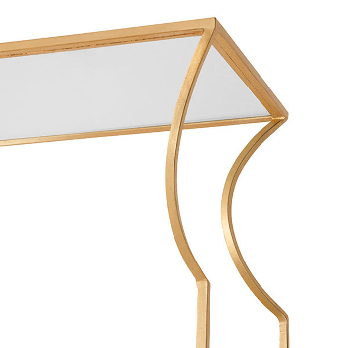 Mona Flared Gold Leaf Etagere