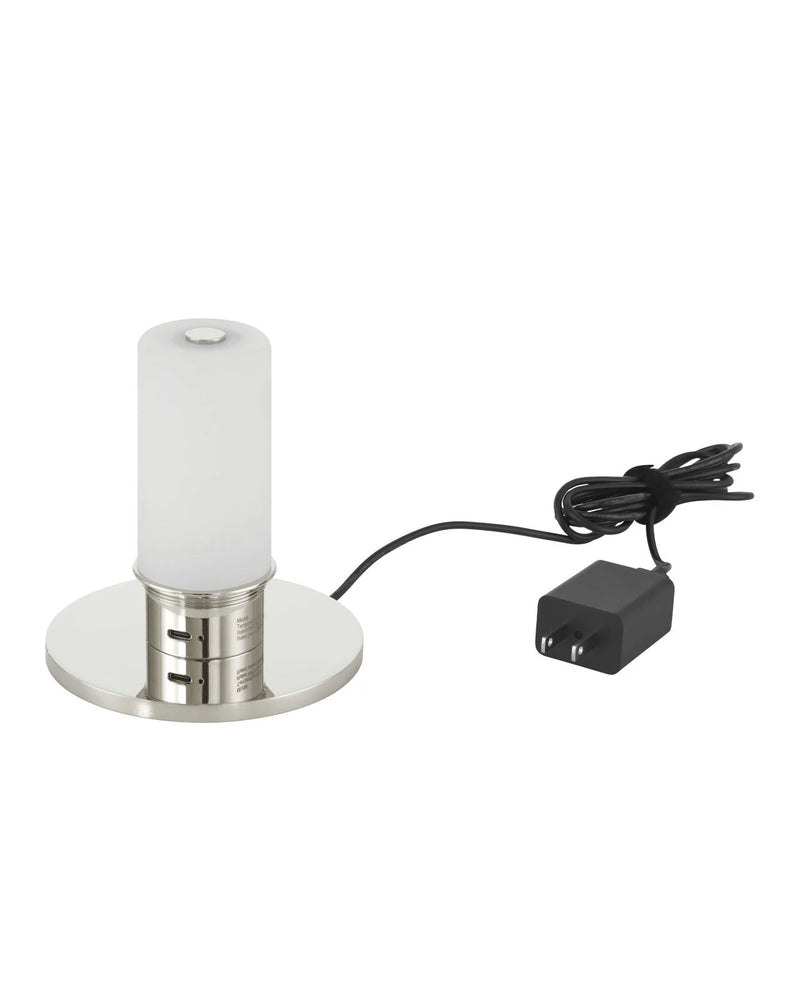 Renee Nickel Cordless Table Lamp