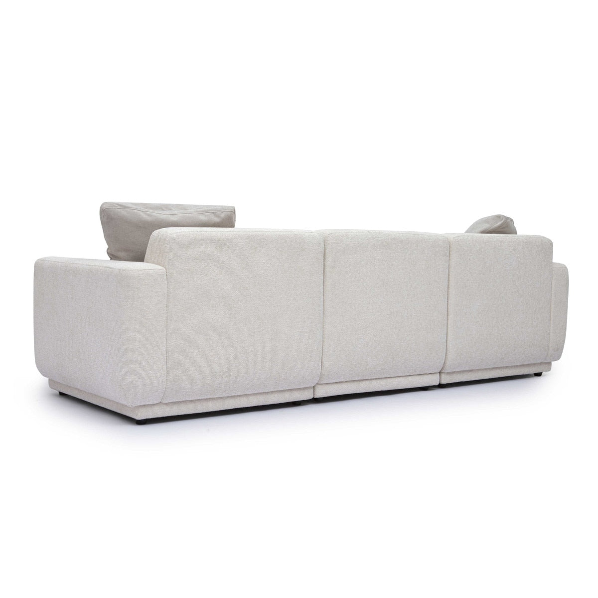 Arabella 95.7" Cream Chenille Modular Sofa