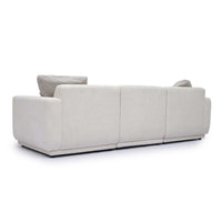 Arabella 95.7" Cream Chenille Modular Sofa