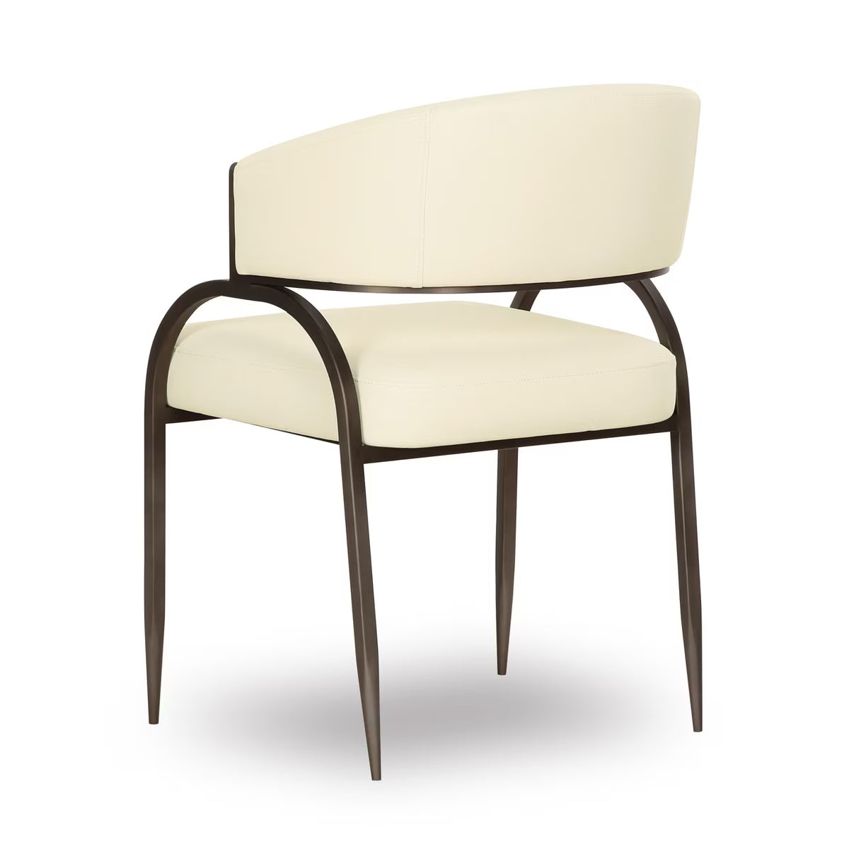 Geovanna Cream Performance Vegan Leather Dining Chair