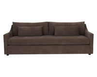 Bramwell 96" Plush Rich Chocolate Sofa with Sloped Arms