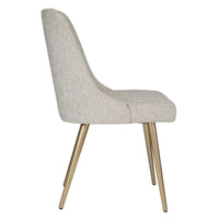 Wellington Taupe & Brushed Gold Dining Chair