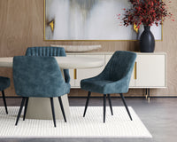 Celica 55" Sand Beige Concrete Indoor Outdoor Dining Table