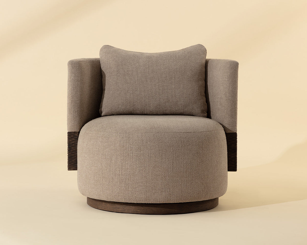 Bastille Sandbank Upholstered Swivel Accent Chair
