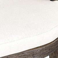 Sammantha White & Grey Outdoor Counter Stool