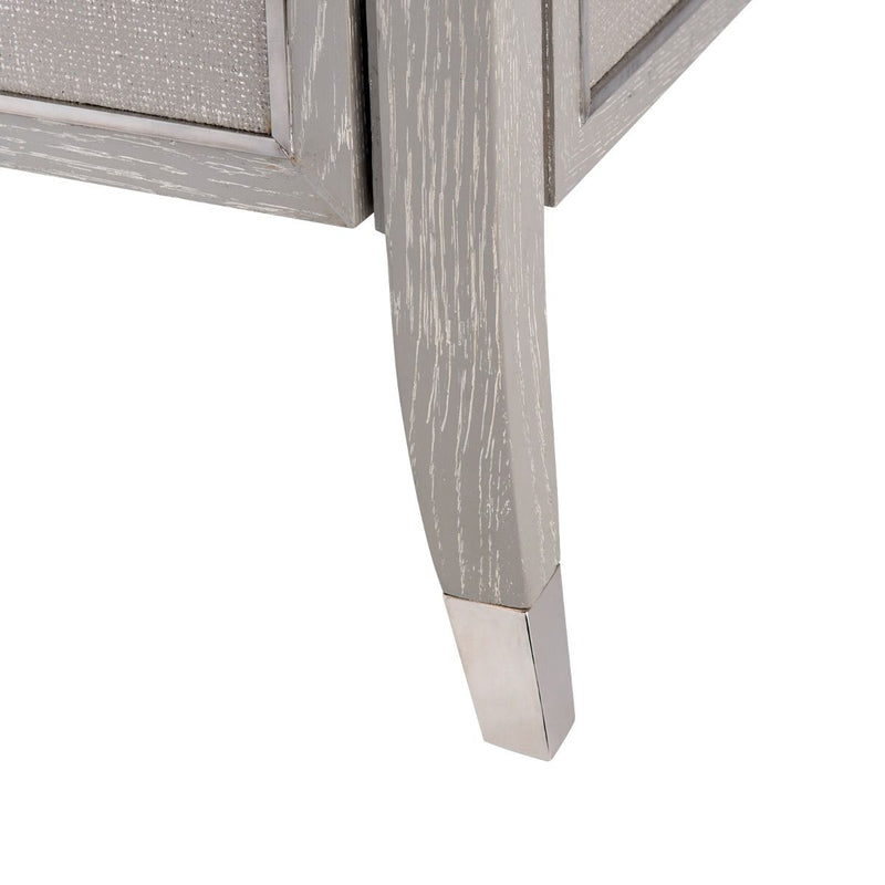 Saanvi Soft Grey 3 Drawer Side Table